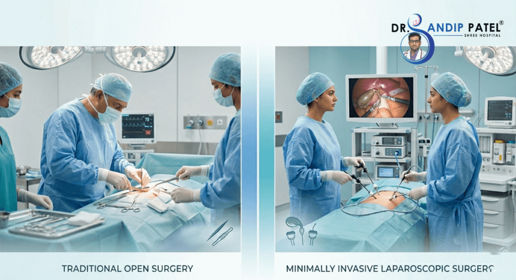 Difference Between Open Surgery and Laparoscopic Surgery